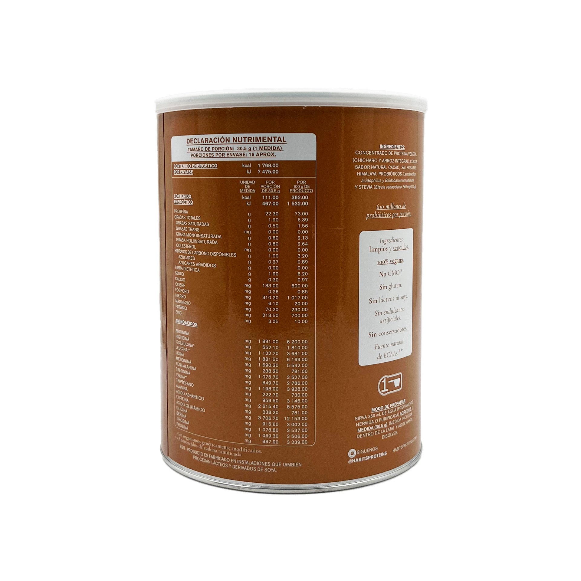 Proteína Vegana Habits sabor Cacao