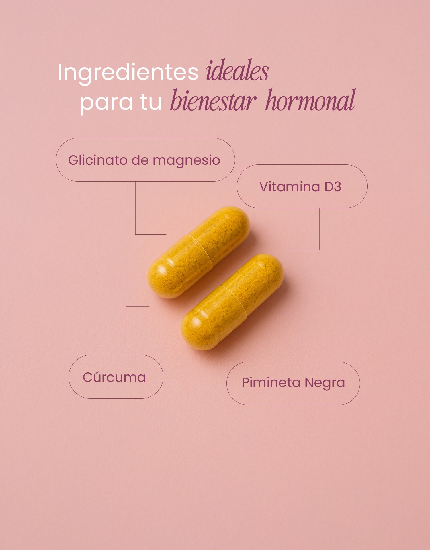 Endo Support con Cúrcuma, Magnesio y Vitamina D3 – Apoyo Ciclo Menstrual