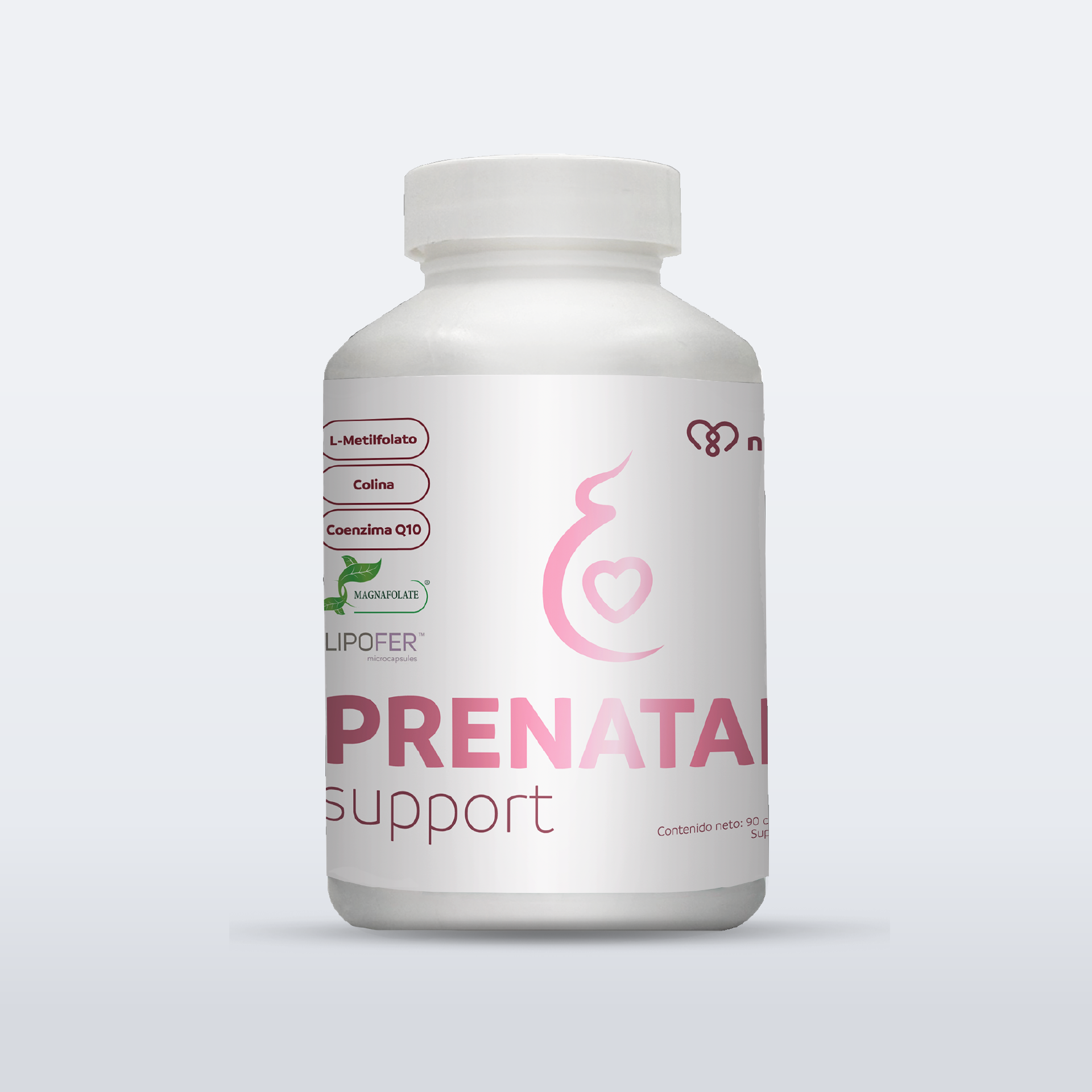 Prenatal Support con Ácido Fólico y Coenzima Q10 – Salud Materna