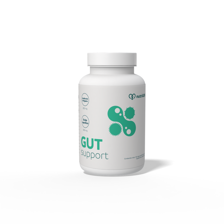 Gut Support con Aceite de Oregano , Ácido Caprílico y Menta – Salud Intestinal – Candida Cleanse