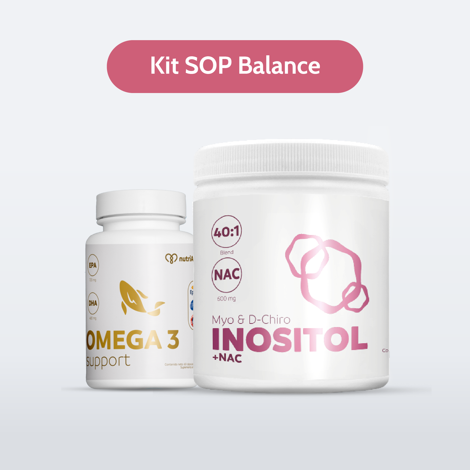 Kit SOP Balance – Myo Inositol + NAC y Omega 3 – Apoyo Femenino