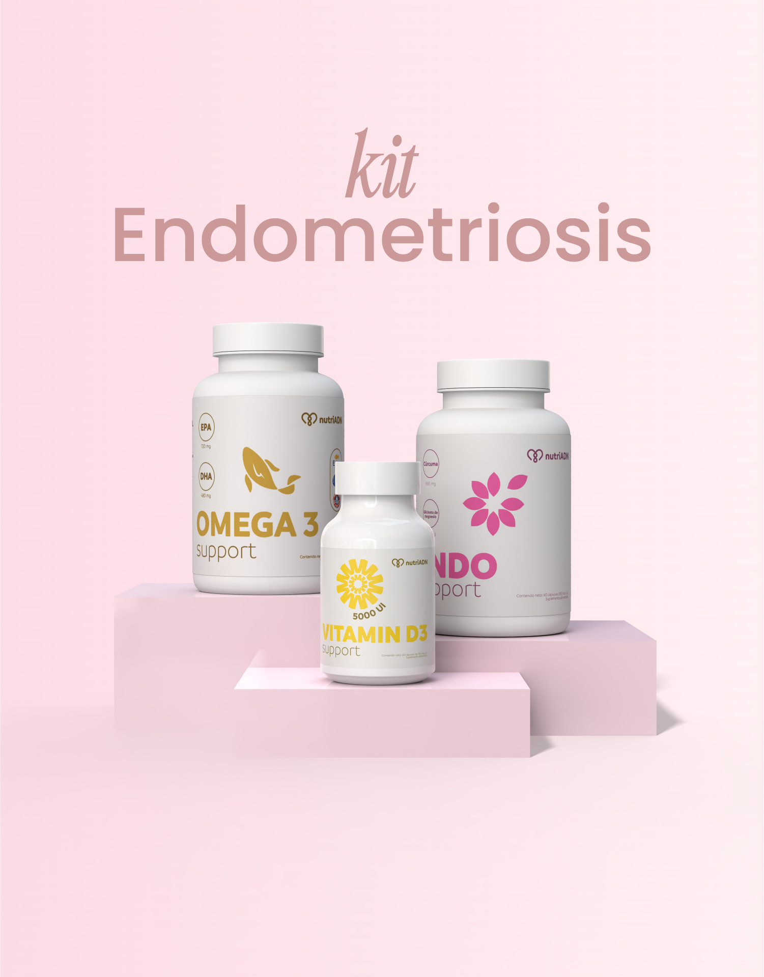 Kit endometriosis | Omega 3, Endo y Vitamina D3
