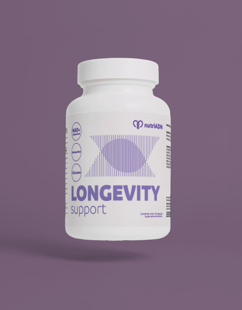 Longevity Support con NAD+, Astaxantina y Cúrcuma – Vitalidad