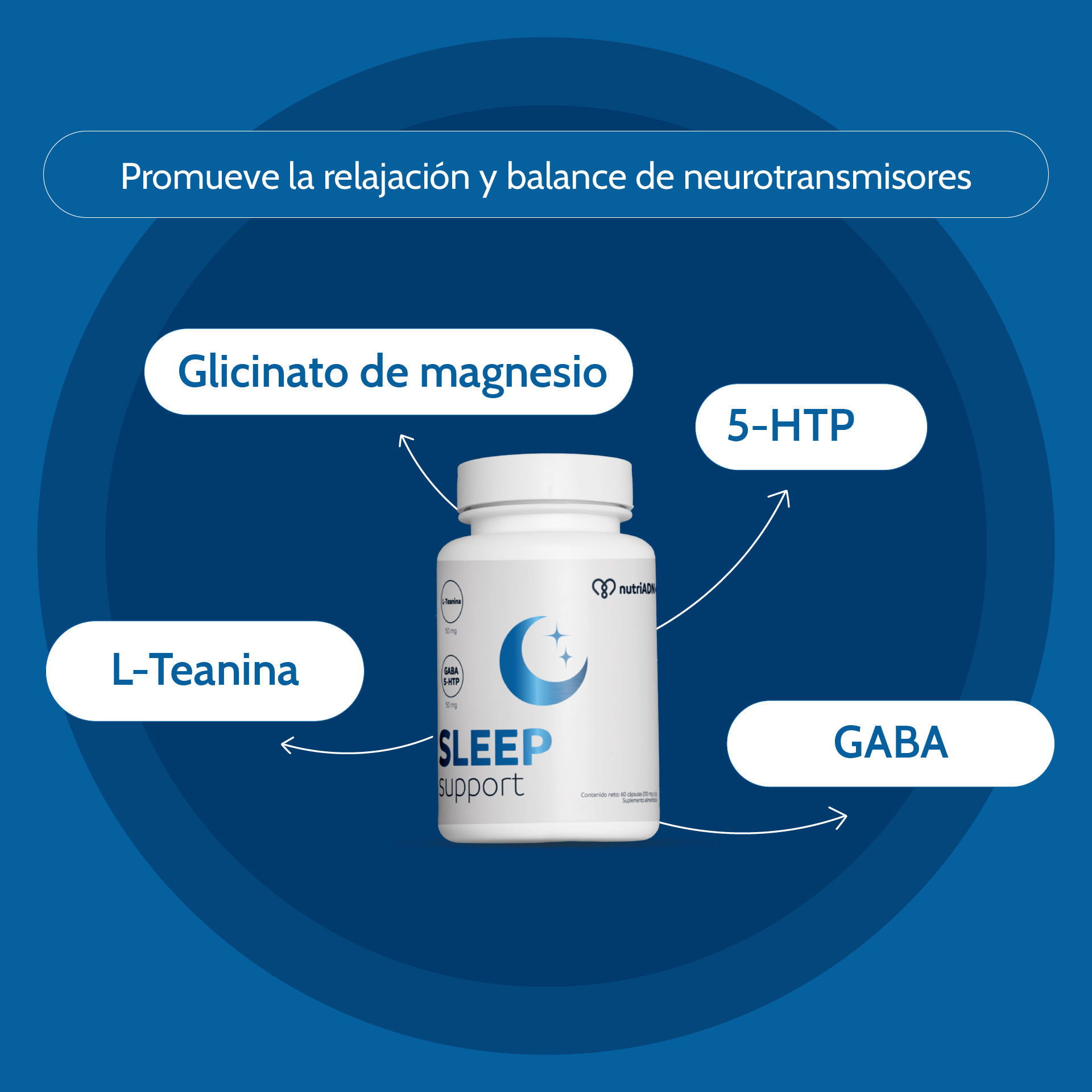 Sleep Support con GABA, 5-HTP y Magnesio – Descanso Profundo
