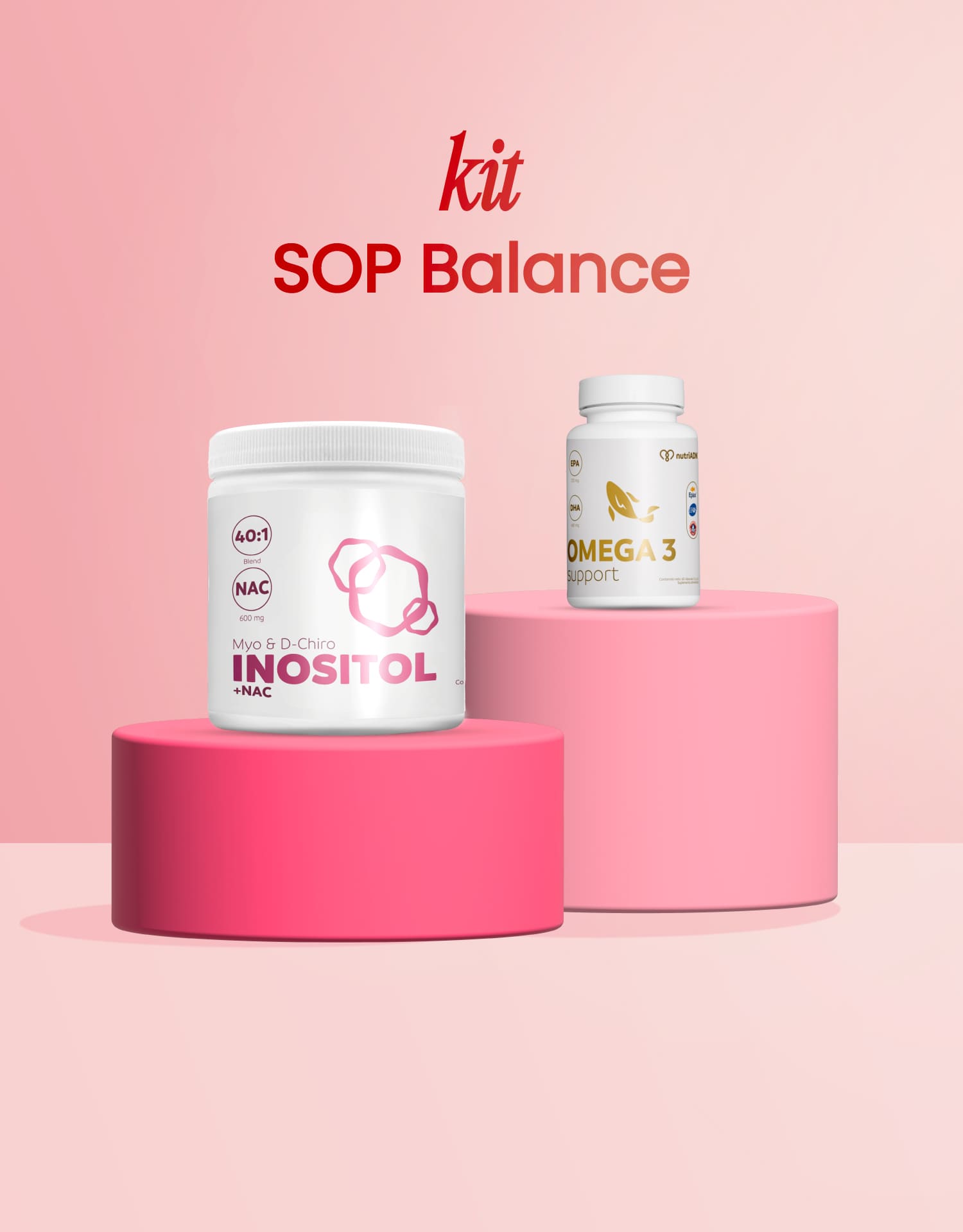 Kit SOP Balance – Myo Inositol + NAC y Omega 3 – Apoyo Femenino