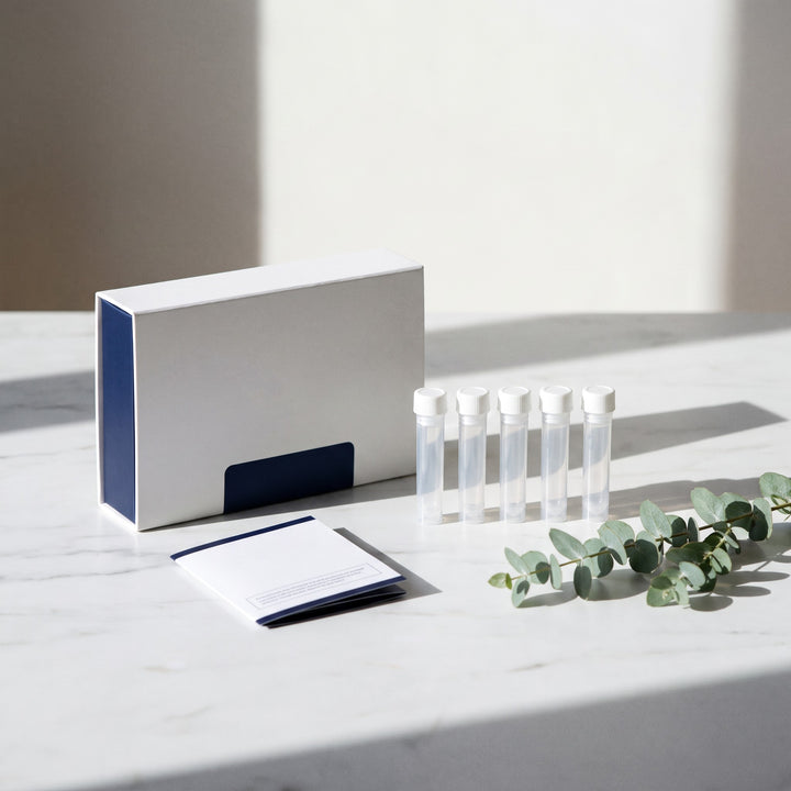 Kit CortisolTest de nutriADN con 5 tubos para muestras de saliva